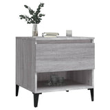 Side Table Grey Sonoma 50x46x50 cm Engineered Wood - Top-Down View