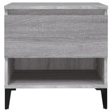 Side Table Grey Sonoma 50x46x50 cm Engineered Wood - Rear View