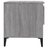 Side Table Grey Sonoma 50x46x50 cm Engineered Wood - Low Angle