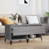 Side Tables 2 pcs Grey Sonoma 50x46x50 cm Engineered Wood - Side View