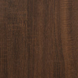 Side Table Brown Oak 50x46x50 cm Engineered Wood