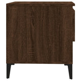 Side Tables 2 pcs Brown Oak 50x46x50 cm Engineered Wood - Extra Image