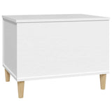 Coffee Table White 60x44.5x45 cm Engineered Wood - Rear View