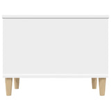 Coffee Table White 60x44.5x45 cm Engineered Wood - Close-Up Angle