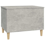 Coffee Table Concrete Grey 60x44.5x45 cm Engineered Wood - Rear View