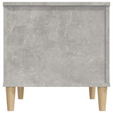 Coffee Table Concrete Grey 60x44.5x45 cm Engineered Wood - Low Angle