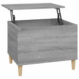 Coffee Table Grey Sonoma 60x44.5x45 cm Engineered Wood - Front View