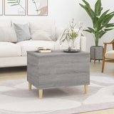 Coffee Table Grey Sonoma 60x44.5x45 cm Engineered Wood - Side View