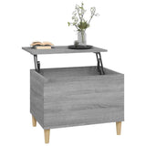 Coffee Table Grey Sonoma 60x44.5x45 cm Engineered Wood - 45-Degree Angle