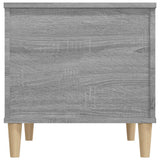 Coffee Table Grey Sonoma 60x44.5x45 cm Engineered Wood - Low Angle