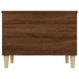 Coffee Table Brown Oak 60x44.5x45 cm Engineered Wood