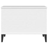 Coffee Table White 60x44.5x45 cm Engineered Wood - Close-Up Angle