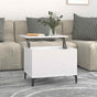 Coffee Table White 60x44.5x45 cm Engineered Wood