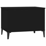 Coffee Table Black 60x44.5x45 cm Engineered Wood