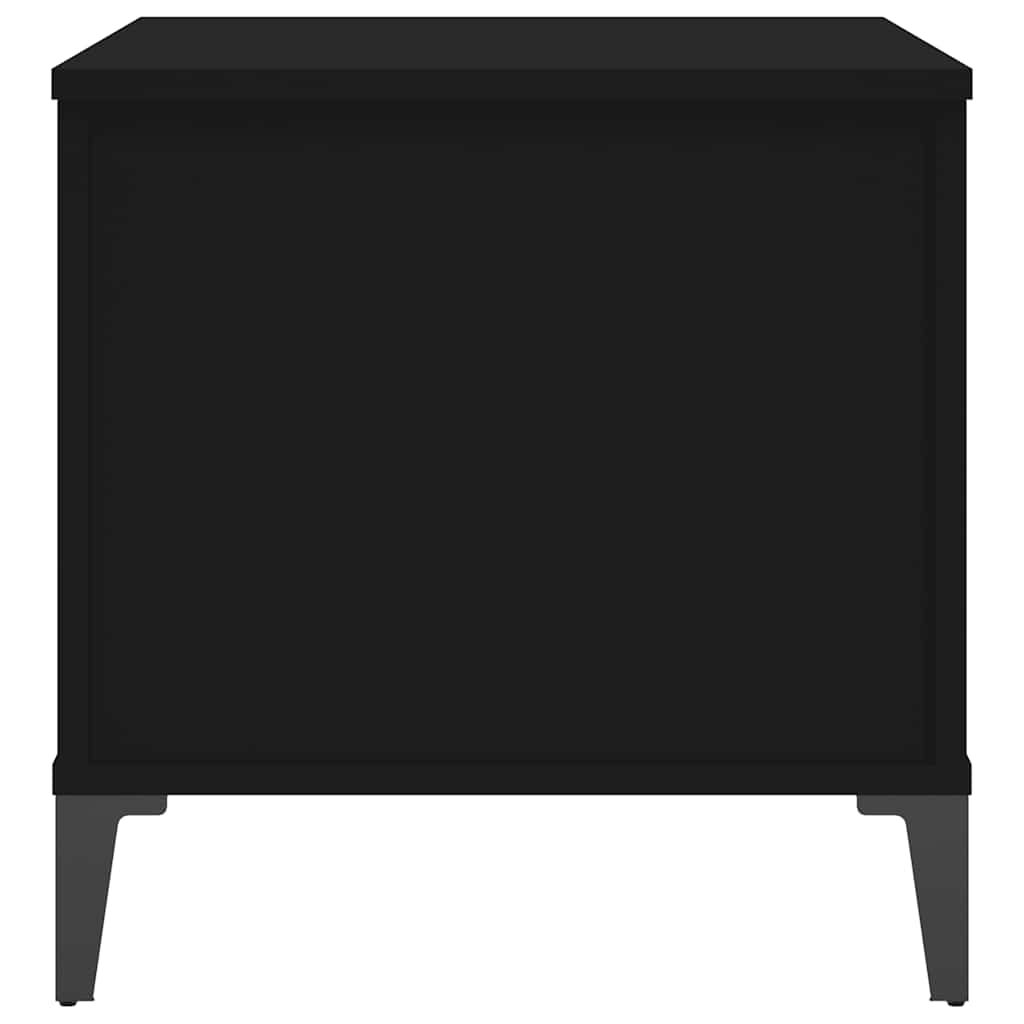 Coffee Table Black 60x44.5x45 cm Engineered Wood