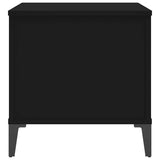 Coffee Table Black 60x44.5x45 cm Engineered Wood