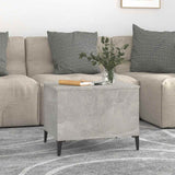 Coffee Table Concrete Grey 60x44.5x45 cm Engineered Wood - Side View