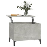 Coffee Table Concrete Grey 60x44.5x45 cm Engineered Wood - 45-Degree Angle