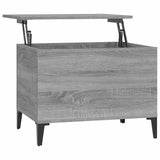 Coffee Table Grey Sonoma 60x44.5x45 cm Engineered Wood - Front View