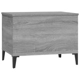 Coffee Table Grey Sonoma 60x44.5x45 cm Engineered Wood - Rear View