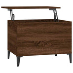Coffee Table Brown Oak 60x44.5x45 cm Engineered Wood