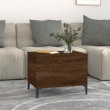 Coffee Table Brown Oak 60x44.5x45 cm Engineered Wood