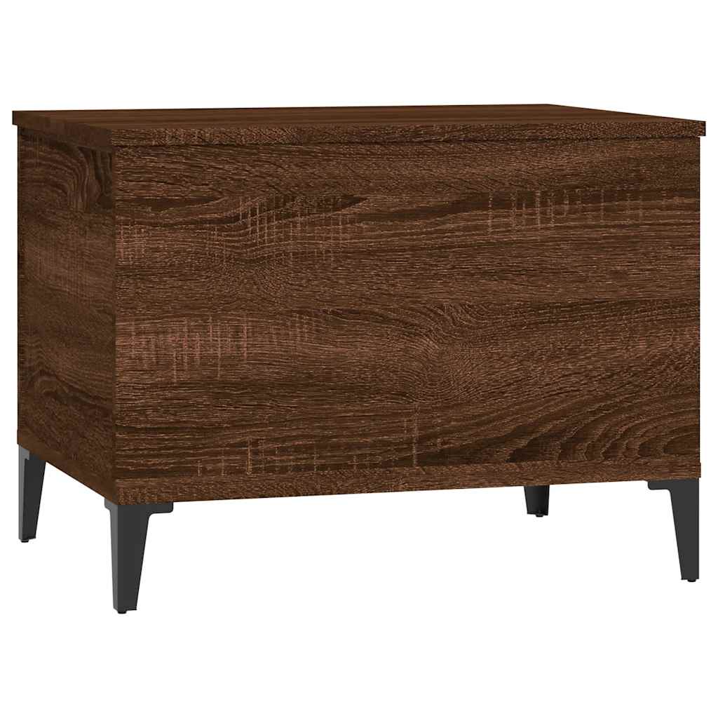 Coffee Table Brown Oak 60x44.5x45 cm Engineered Wood