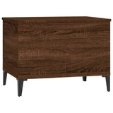Coffee Table Brown Oak 60x44.5x45 cm Engineered Wood - Top-Down View