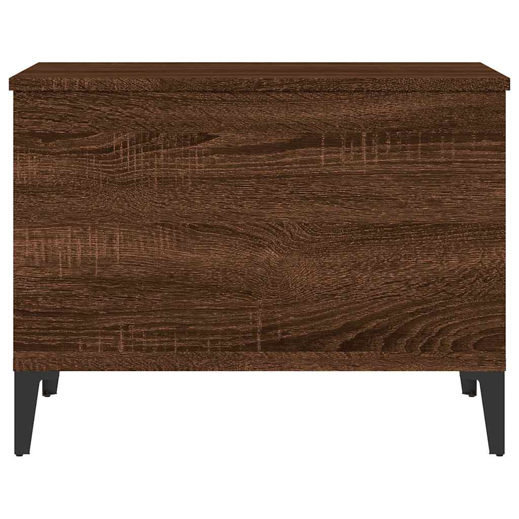 Coffee Table Brown Oak 60x44.5x45 cm Engineered Wood