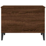 Coffee Table Brown Oak 60x44.5x45 cm Engineered Wood