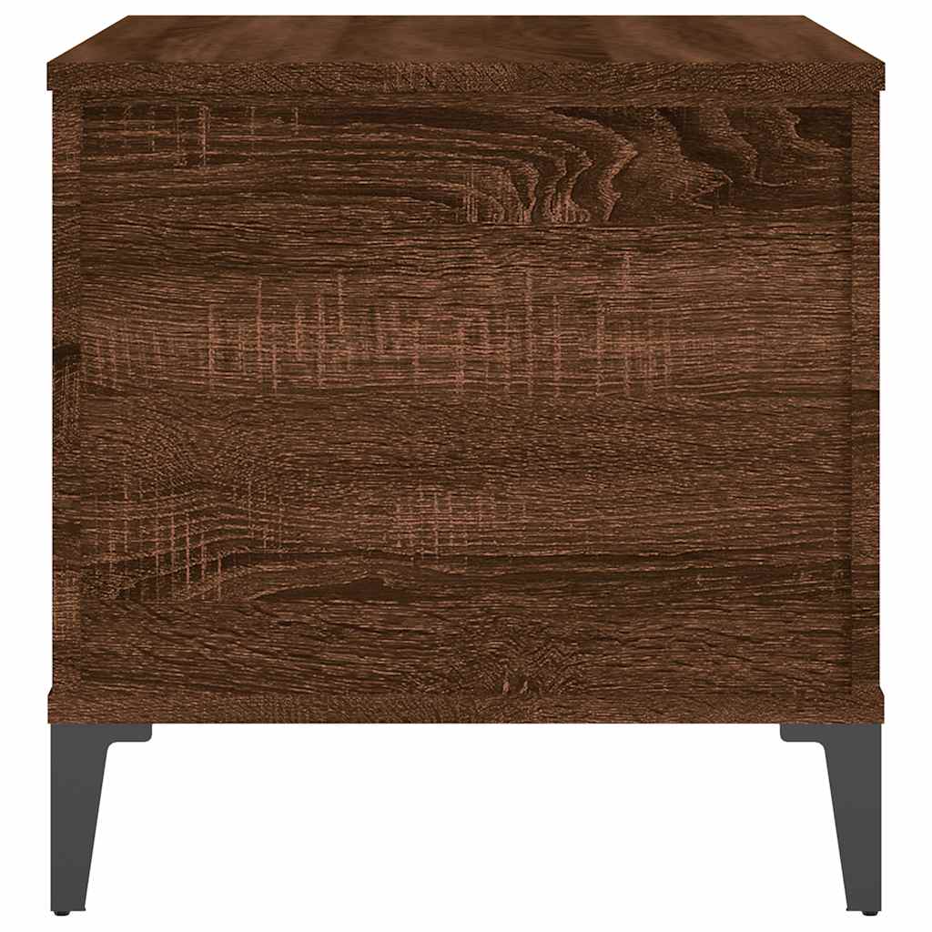 Coffee Table Brown Oak 60x44.5x45 cm Engineered Wood