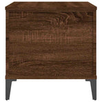 Coffee Table Brown Oak 60x44.5x45 cm Engineered Wood