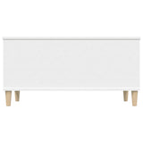 Coffee Table White 90x44.5x45 cm Engineered Wood - Close-Up Angle