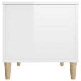 Coffee Table High Gloss White 90x44.5x45 cm Engineered Wood