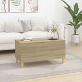 Coffee Table Sonoma Oak 90x44.5x45 cm Engineered Wood - Side View