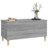 Coffee Table Grey Sonoma 90x44.5x45 cm Engineered Wood - Top-Down View