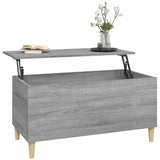 Coffee Table Grey Sonoma 90x44.5x45 cm Engineered Wood - 45-Degree Angle