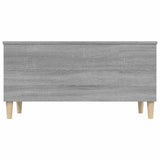 Coffee Table Grey Sonoma 90x44.5x45 cm Engineered Wood - Close-Up Angle