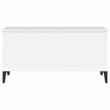 Coffee Table White 90x44.5x45 cm Engineered Wood - Close-Up Angle