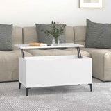 Coffee Table White 90x44.5x45 cm Engineered Wood