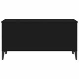 Coffee Table Black 90x44.5x45 cm Engineered Wood - Close-Up Angle