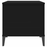 Coffee Table Black 90x44.5x45 cm Engineered Wood - Low Angle