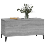 Coffee Table Grey Sonoma 90x44.5x45 cm Engineered Wood - Top-Down View