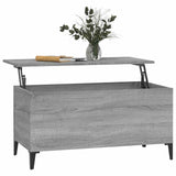 Coffee Table Grey Sonoma 90x44.5x45 cm Engineered Wood - 45-Degree Angle