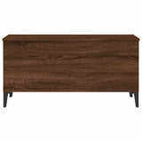 Coffee Table Brown Oak 90x44.5x45 cm Engineered Wood - 45-Degree Angle