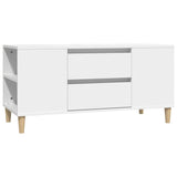 TV Cabinet White 102x44.5x50 cm Engineered Wood - Front View