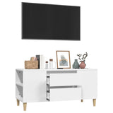 TV Cabinet White 102x44.5x50 cm Engineered Wood - 45-Degree Angle
