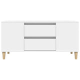 TV Cabinet White 102x44.5x50 cm Engineered Wood