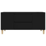 TV Cabinet Black 102x44.5x50 cm Engineered Wood - Close-Up Angle
