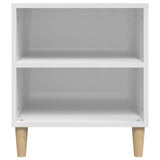 TV Cabinet High Gloss White 102x44.5x50 cm Engineered Wood - Low Angle